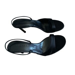 Ralph Lauren Black Slingback Stiletto Heels